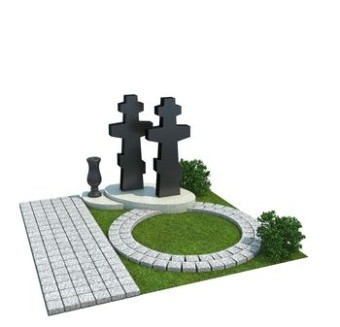 Комплекс AM4872 из гранита Изготовление памятников на могилу из гранита и мрамора: цены, фото в Брянске и Брянской области