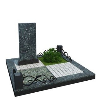 Комплекс AM4938 из гранита Изготовление памятников на могилу из гранита и мрамора: цены, фото в Брянске и Брянской области