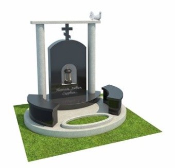 Комплекс AM4681 из гранита Изготовление памятников на могилу из гранита и мрамора: цены, фото в Брянске и Брянской области